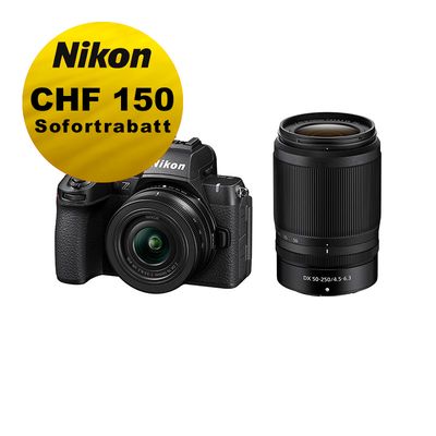 Nikon Z50II Kit mit 16-50mm + 50-250mm VR - ''Swiss Garantie'' - inkl. CHF 150 Sofortrabatt
