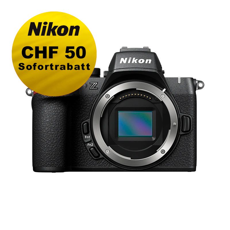 Nikon Z50II Gehäuse - ''Swiss Garantie'' - inkl. CHF 50 Sofortrabatt Nikon Z50II Gehäuse - ''Swiss Garantie'' - inkl. CHF 50 Sofortrabatt