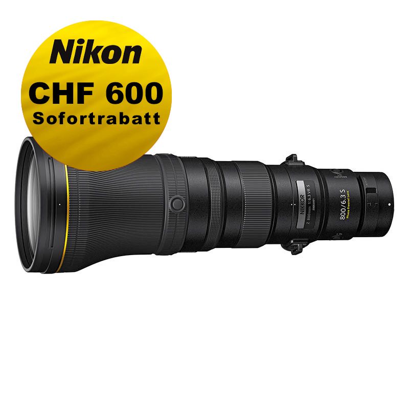 Nikon Z 800mm 6.3 VR S - ''Swiss Garantie'' - inkl. CHF 600 Sofortrabatt
