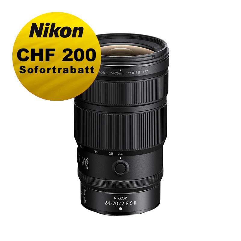 Nikon Z 24-70mm 2.8 S II - ''Swiss Garantie'' - inkl. CHF 200 Sofortrabatt