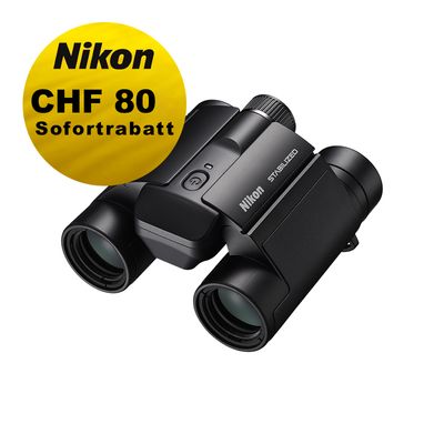 Nikon STABILIZED 10x25 S - inkl. CHF 80 Sofortrabatt Nikon STABILIZED 10x25 S - inkl. CHF 80 Sofortrabatt