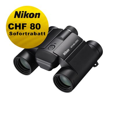 Nikon STABILIZED 12x25 S - inkl. CHF 80 Sofortrabatt Nikon STABILIZED 12x25 S - inkl. CHF 80 Sofortrabatt
