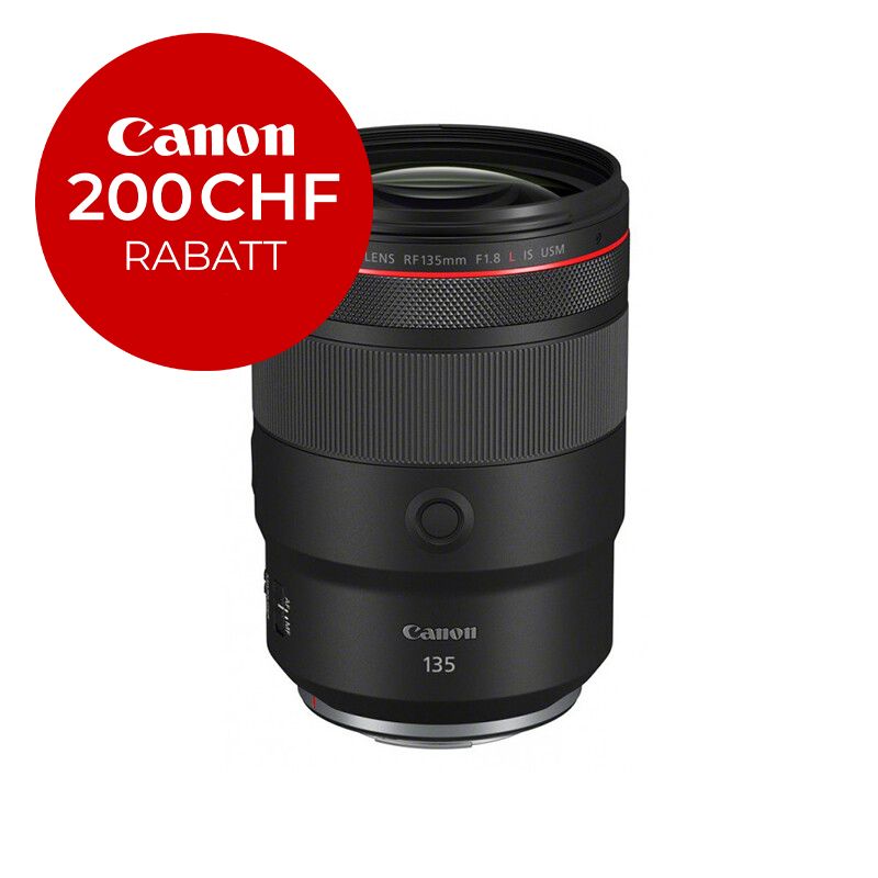Canon RF 135mm 1.8 L IS USM - ''Premium Garantie'' - inkl. CHF 200 Sofortrabatt