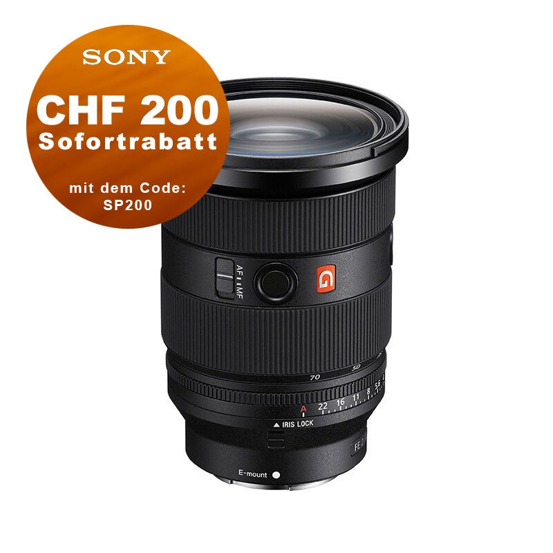 Sony FE 24-70mm 2.8 GM II - ''4 Jahre Garantie'' - CHF 200 Sofortrabatt mit Code SP200