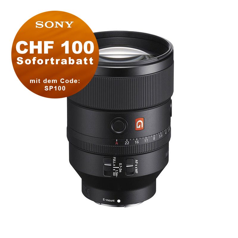 Sony FE 135mm 1.8 GM OSS - ''4 Jahre Garantie'' - CHF 100 Sofortrabatt mit Code SP100