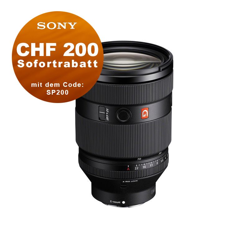 Sony FE 28-70mm 2.0 GM - ''4 Jahre Garantie'' - CHF 200 Sofortrabatt mit Code SP200