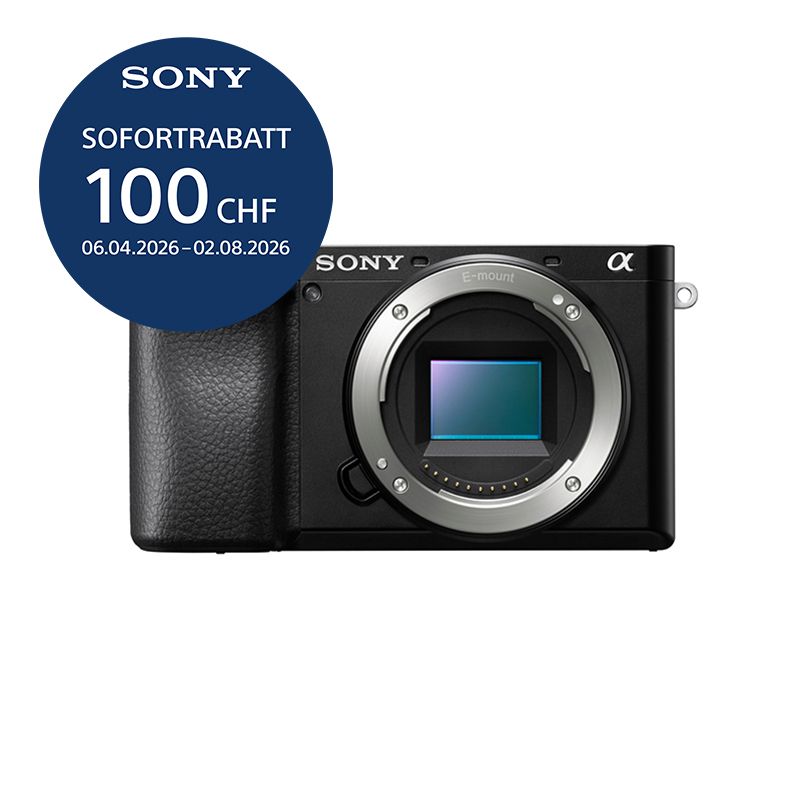 Sony A6100 A Gehäuse - inkl. CHF 100 Sofortrabatt Sony A6100 A Gehäuse - inkl. CHF 100 Sofortrabatt
