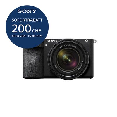 Sony A6700 Kit mit 18-135mm - ''4 Jahre Garantie'' - inkl. CHF 200 Sofortrabatt Sony A6700 Kit mit 18-135mm - ''4 Jahre Garantie'' - inkl. CHF 200 Sofortrabatt