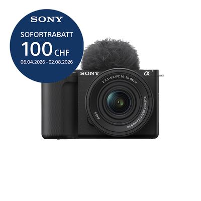Sony ZV-E10 II Kit mit 16-50mm - ''4 Jahre Garantie'' - inkl. CHF 100 Sofortrabatt Sony ZV-E10 II Kit mit 16-50mm - ''4 Jahre Garantie'' - inkl. CHF 100 Sofortrabatt