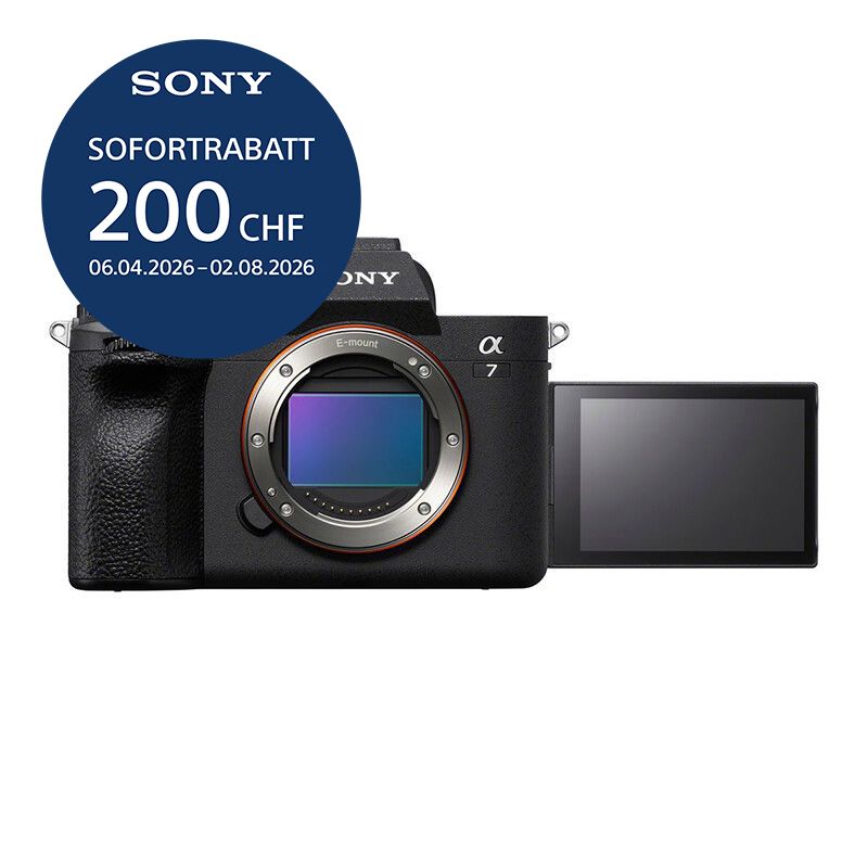Sony A7 Mark IV Gehäuse - ''4 Jahre Garantie'' - inkl. CHF 200 Sofortrabatt Sony A7 Mark IV Gehäuse - ''4 Jahre Garantie'' - inkl. CHF 200 Sofortrabatt
