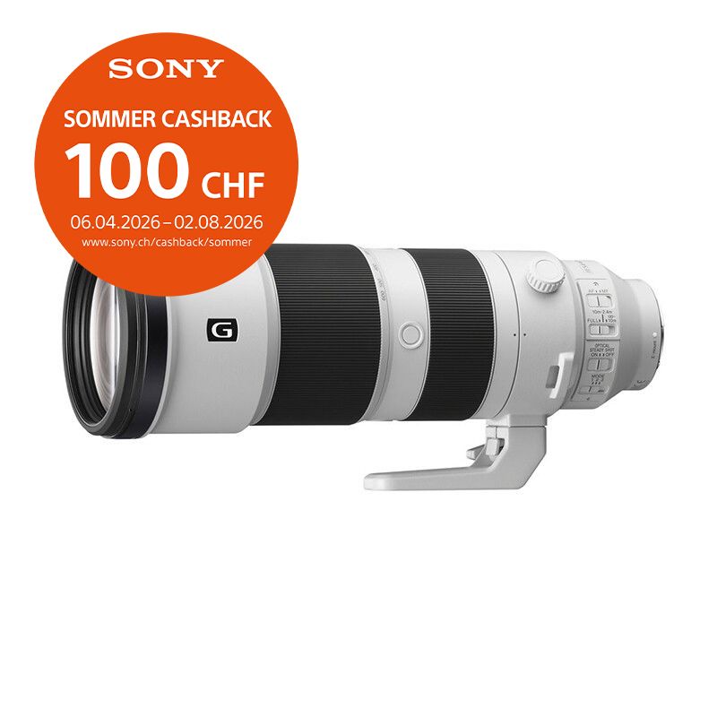 Sony FE 200-600mm 5.6-6.3 G OSS - ''4 Jahre Garantie'' - CHF 100 Cashback