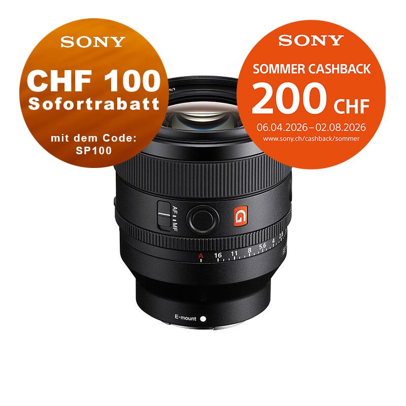 Sony FE 50mm 1.4 GM - ''4 Jahre Garantie'' - CHF 100 Sofortrabatt mit Code SP100 + CHF 200 Cashback