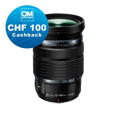 OM System M.Zuiko 12-100mm 4.0 IS Pro - CHF 100.- Cashback