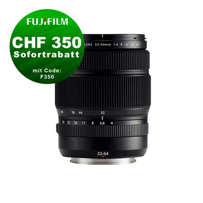 Fujinon GF 32-64mm 4.0 R LM WR - ''Swiss Garantie'' - CHF 350 Rabatt mit Code F350