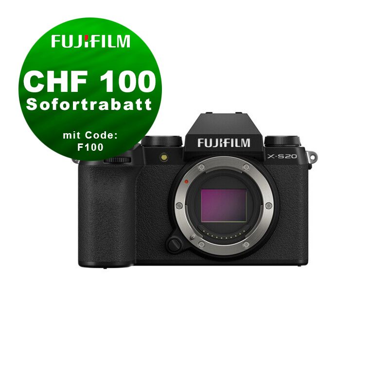 Fujifilm X-S20 Gehäuse - ''Swiss Garantie'' - CHF 100 Rabatt mit Code F100
