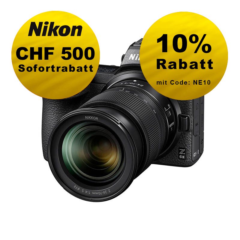 Nikon Z6 II Kit mit 24-70mm 4.0 - ''Swiss Garantie'' - inkl. CHF 500 Sofortrabatt