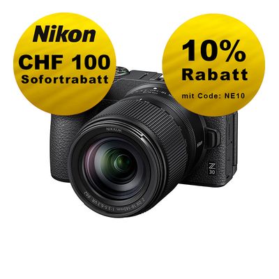 Nikon Z30 Kit mit 18-140mm 3.5-6.3 VR - ''Swiss Garantie'' - inkl. CHF 100 Sofortrabatt