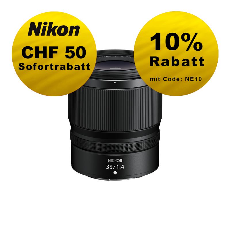 Nikon Z 35mm 1.4 - ''Swiss Garantie'' - inkl. CHF 50 Sofortrabatt