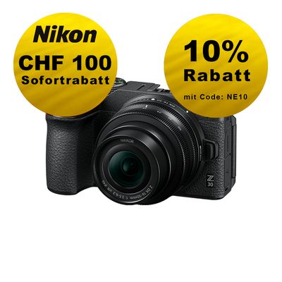Nikon Z30 Kit mit 16-50mm 3.5-6.3 VR - ''Swiss Garantie'' - inkl. CHF 100 Sofortrabatt
