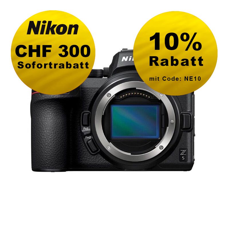 Nikon Z5 Gehäuse - ''Swiss Garantie'' - inkl. CHF 300 Sofortrabatt Nikon Z5 Gehäuse - ''Swiss Garantie'' - inkl. CHF 300 Sofortrabatt