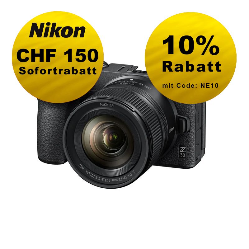 Nikon Z30 Kit mit 12-28mm 3.5-5.6 PZ VR - ''Swiss Garantie'' - inkl. CHF 150 Sofortrabatt