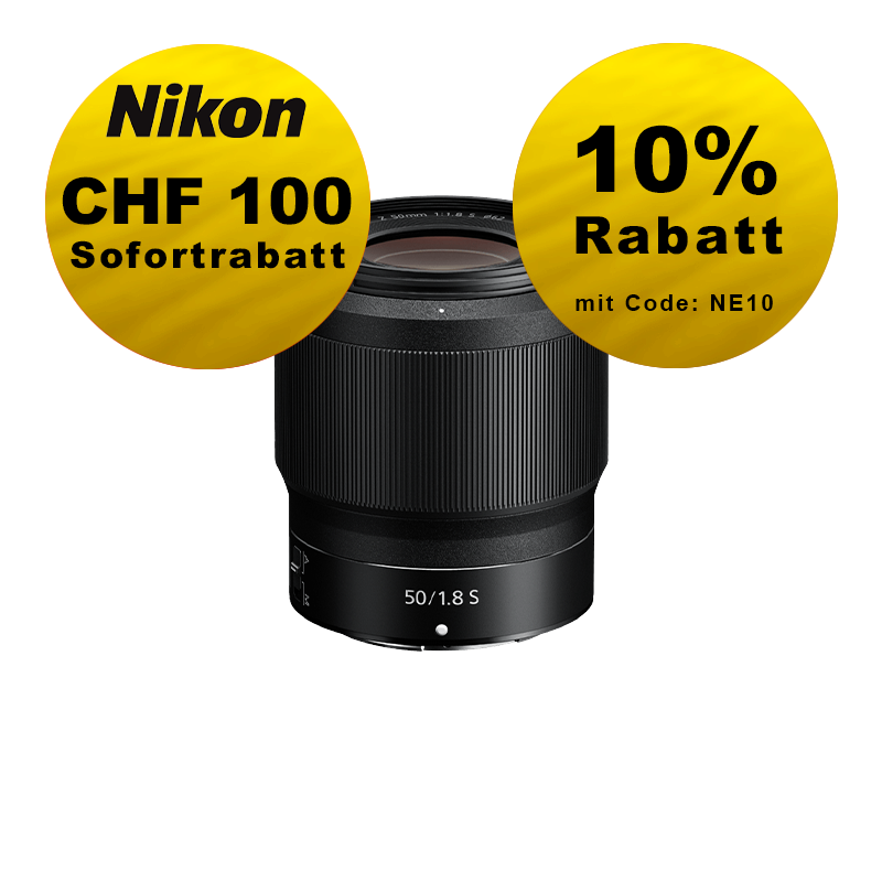 Nikon Z 50mm 1.8 S - ''Swiss Garantie'' - inkl. CHF 100 Sofortrabatt