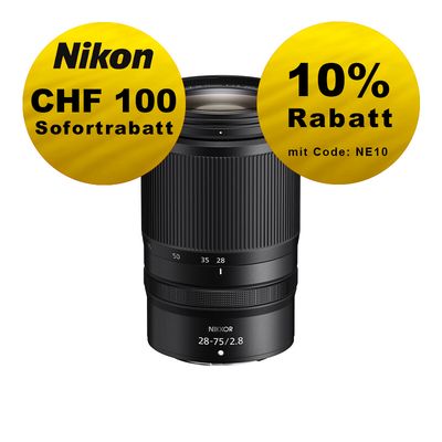 Nikon Z 28-75mm 2.8 - ''Swiss Garantie'' - inkl. CHF 100 Sofortrabatt