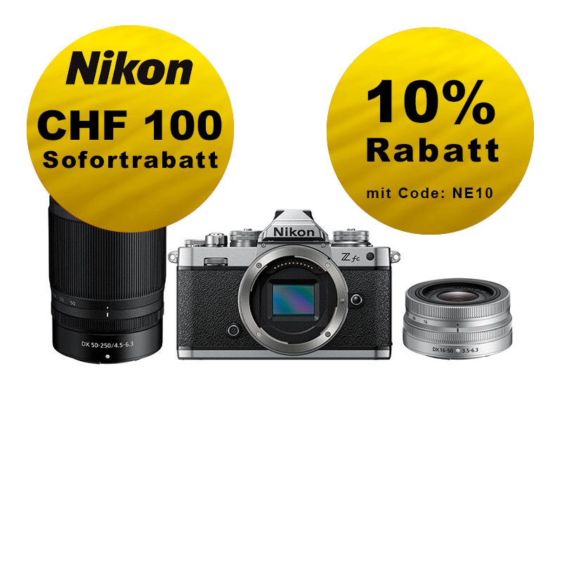 Nikon Z fc Kit mit 16-50mm + 50-250mm VR - ''Swiss Garantie'' - inkl. CHF 100 Sofortrabatt