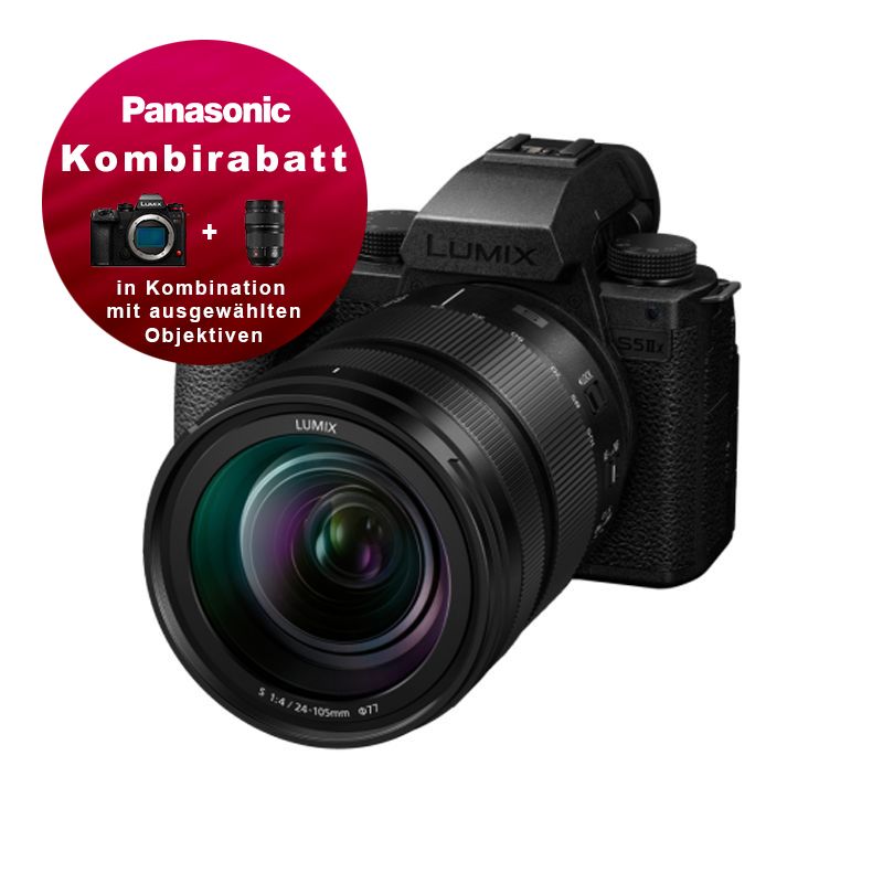 Panasonic S5 Mark II X Kit mit 24-105mm 4.0 - Kombirabatt