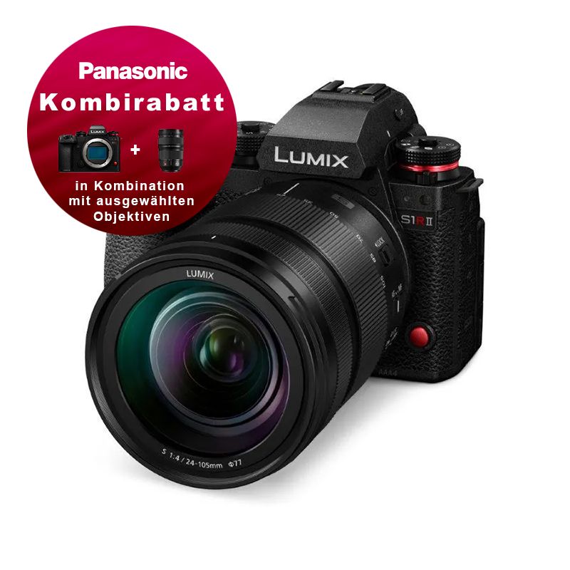 Panasonic S1R II Kit mit 24-105mm 4.0 - Kombirabatt Panasonic S1R II Kit mit 24-105mm 4.0 - Kombirabatt