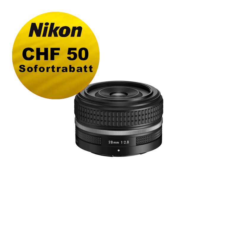 Nikon Z 28mm 2.8 SE - ''Swiss Garantie'' - inkl. CHF 50 Sofortrabatt Nikon Z 28mm 2.8 SE - ''Swiss Garantie'' - inkl. CHF 50 Sofortrabatt