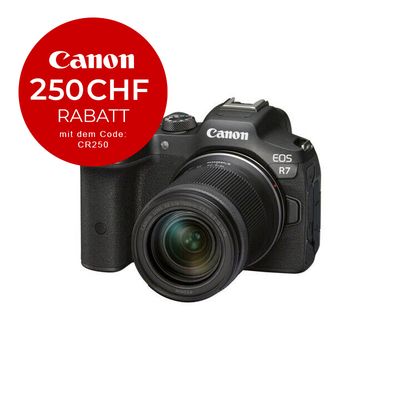 Canon EOS R7 Kit mit 18-150mm 3.5-6.3 - CHF 250 Rabatt mit Code CR250