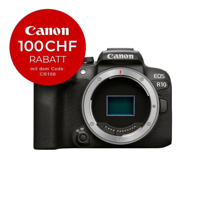 Canon EOS R10 Gehäuse - CHF 100 Rabatt mit Code CR100