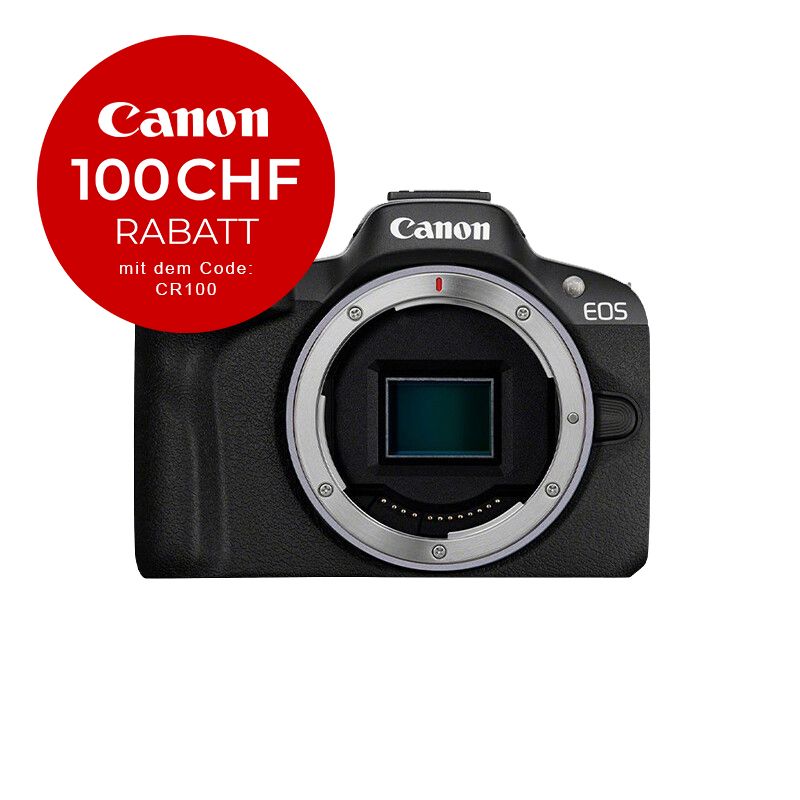 Canon EOS R50 Gehäuse - CHF 100 Rabatt mit Code CR100