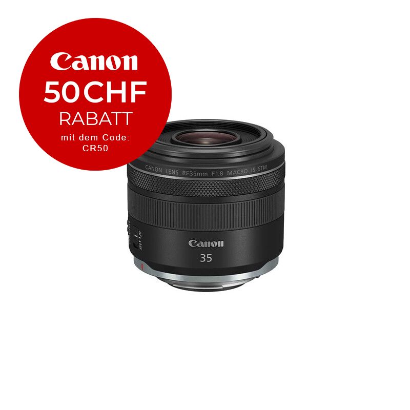Canon RF 35mm 1.8 IS Macro STM - CHF 50 Rabatt mit Code CR50