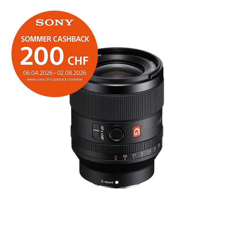 Sony FE 35mm 1.4 GM - ''4 Jahre Garantie'' - CHF 200 Cashback