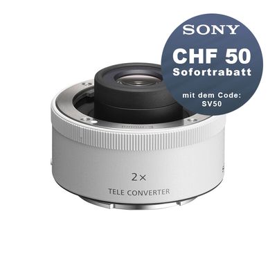 Sony SEL-20TC 2.0x Telekonverter - CHF 50 Rabatt mit Code SV50