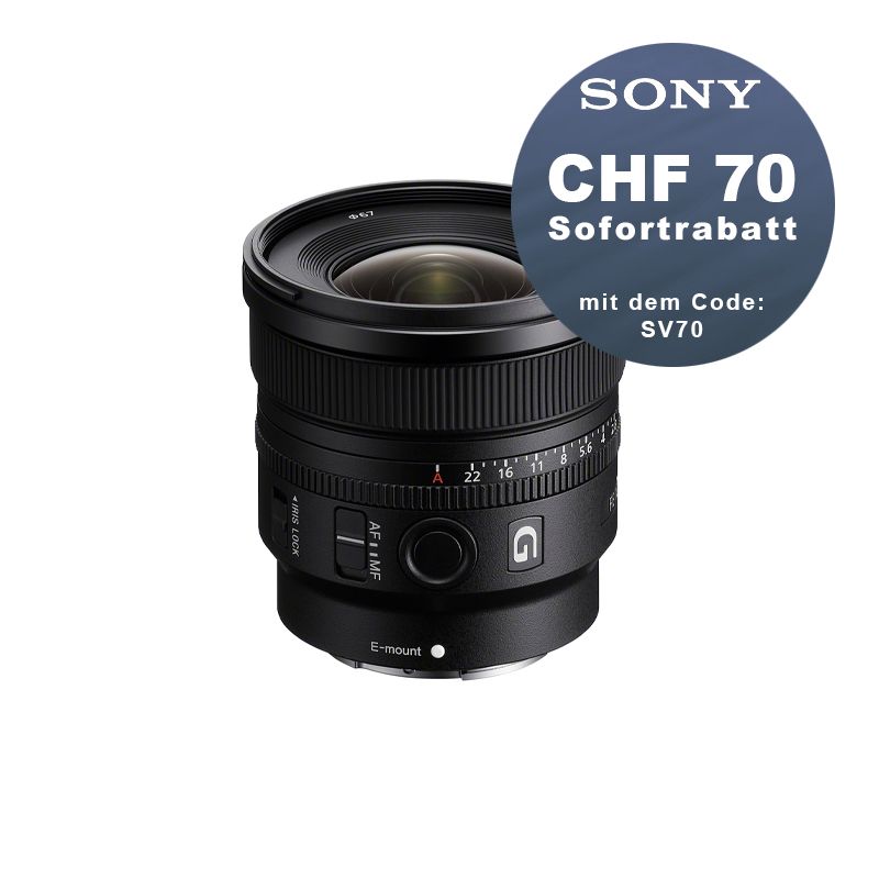 Sony FE 16mm 1.8 G - ''4 Jahre Garantie'' - CHF 70 Rabatt mit Code SV70