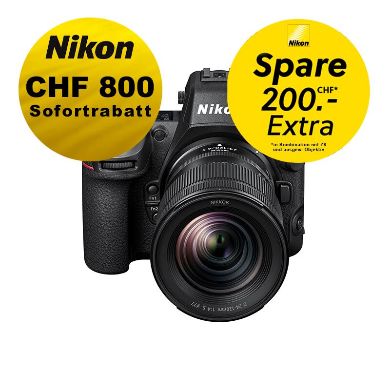 Nikon Z8 Kit mit 24-120mm 4.0 - ''Swiss Garantie'' - inkl. CHF 800 Sofortrabatt + CHF 200 Kombirabatt