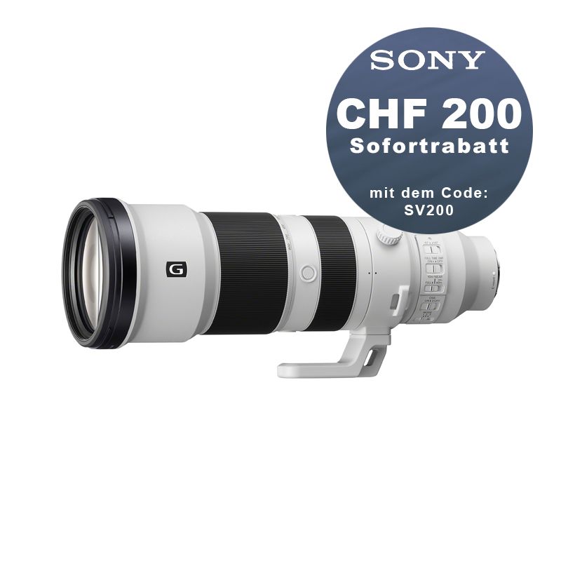 Sony FE 400-800mm 6.3-8.0 G OSS - ''4 Jahre Garantie'' - CHF 200 Rabatt mit Code SV200