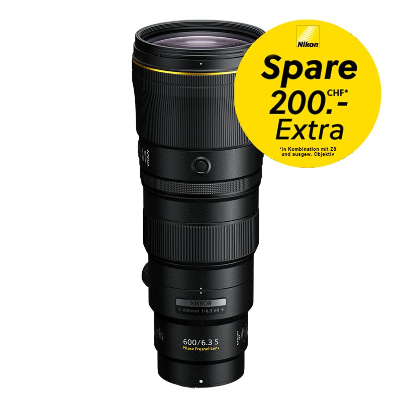 Nikon Z 600mm 6.3 VR S - ''Swiss Garantie'' - CHF 200 Kombirabatt