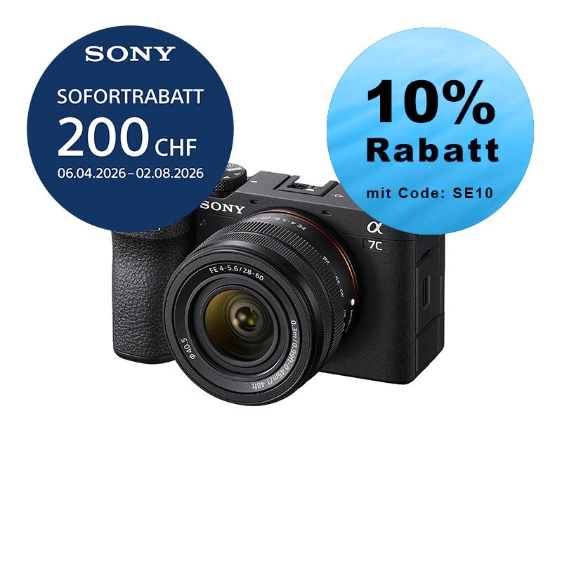 Sony A7C Mark II Kit mit 28-60mm (black) - ''4 Jahre Garantie'' - inkl. CHF 200 Sofortrabatt