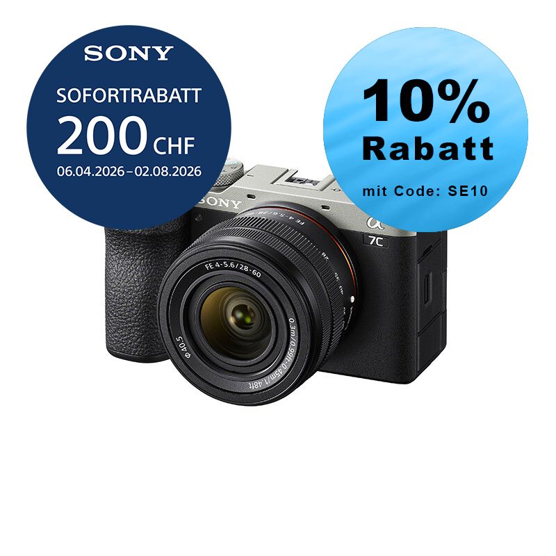 Sony A7C Mark II Kit mit 28-60mm (silver) - ''4 Jahre Garantie'' - inkl. CHF 200 Sofortrabatt Sony A7C Mark II Kit mit 28-60mm (silver) - ''4 Jahre Garantie'' - inkl. CHF 200 Sofortrabatt
