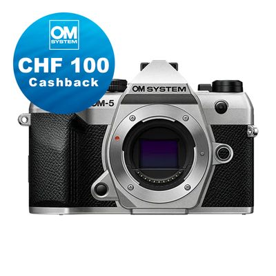 OM System OM-5 II Gehäuse (silver) - CHF 100 Cashback + 5 Jahre Garantie