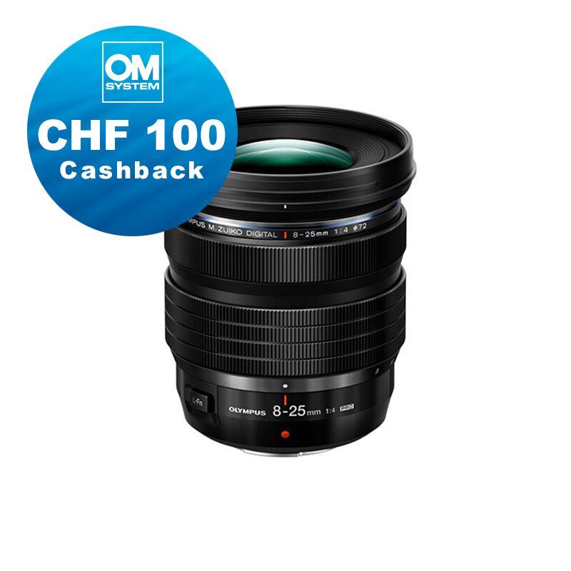 OM System M.Zuiko 8-25mm 4.0 Pro - CHF 100 Cashback + 5 Jahre Garantie