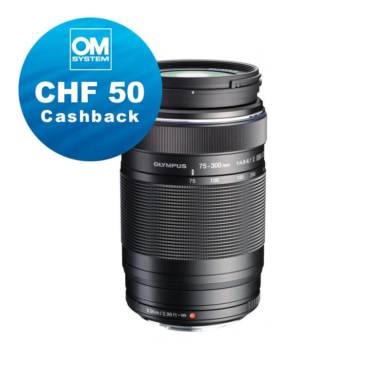 OM System M.Zuiko 75-300mm 4.8-6.7 II ED - CHF 50 Cashback + 5 Jahre Garantie
