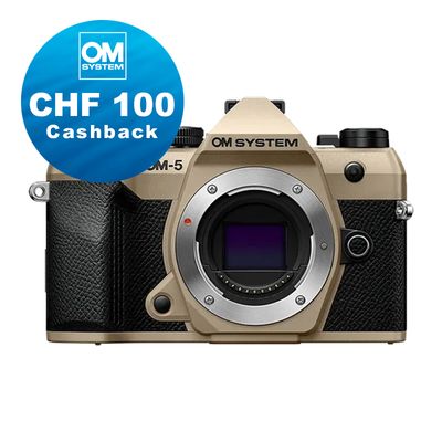 OM System OM-5 II Gehäuse (sand beige) - CHF 100 Cashback + 5 Jahre Garantie