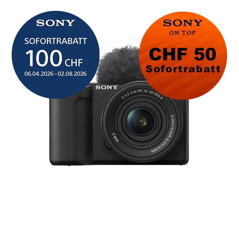 Sony ZV-E10 II Kit mit 16-50mm - ''4 Jahre Garantie'' - inkl. CHF 100 Sofortrabatt + CHF 50 On Top Rabatt