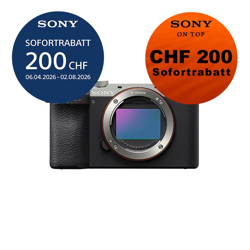 Sony A7C Mark II Gehäuse (silver) - ''4 Jahre Garantie'' - inkl. CHF 200 Sofortrabatt + CHF 200 On Top Rabatt