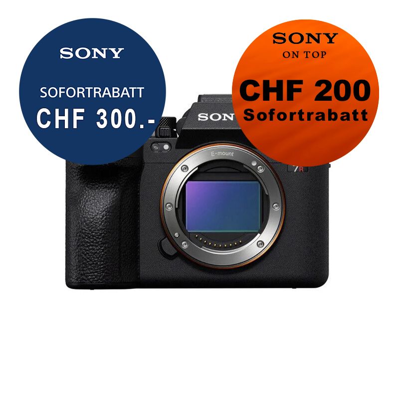 Sony A7R Mark V Gehäuse - ''4 Jahre Garantie'' - inkl. CHF 200 On Top Rabatt